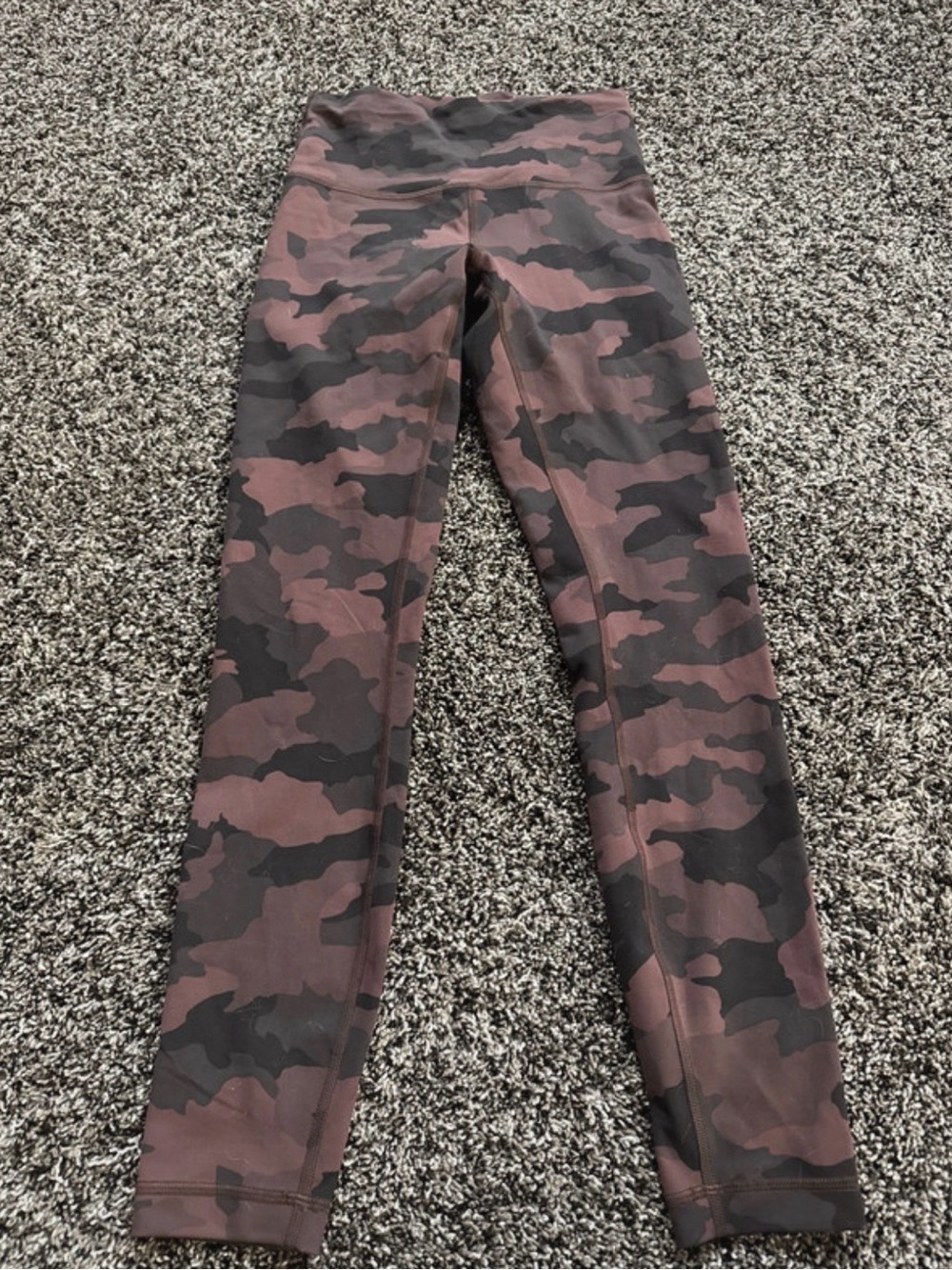 lululemon athletica Mauve & Black Camo Leggings